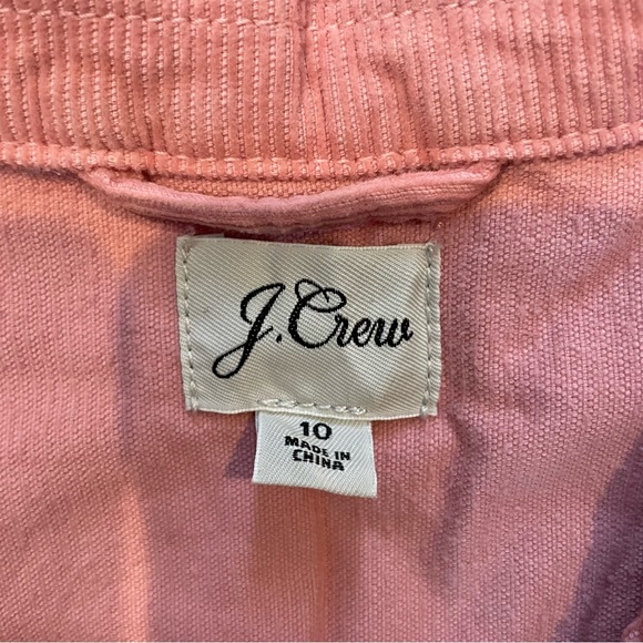 J Crew Foundry Garment-Dyed Corduroy Coverall Jumpsuit Weathered Rose Size 10 - Picture 12 of 14